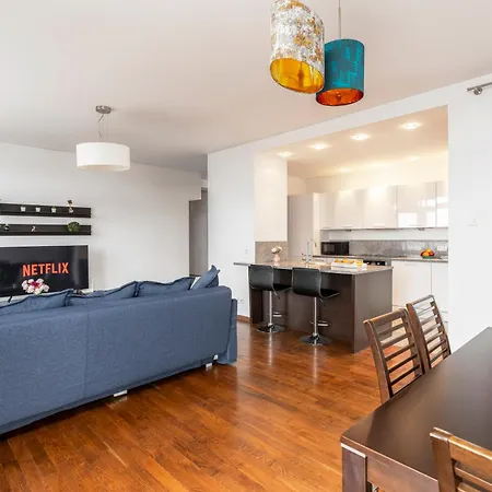 Przy Arkadia 2 Sypialnie Balkon Widok 8 Pietro Metro Gdanska Garaz *