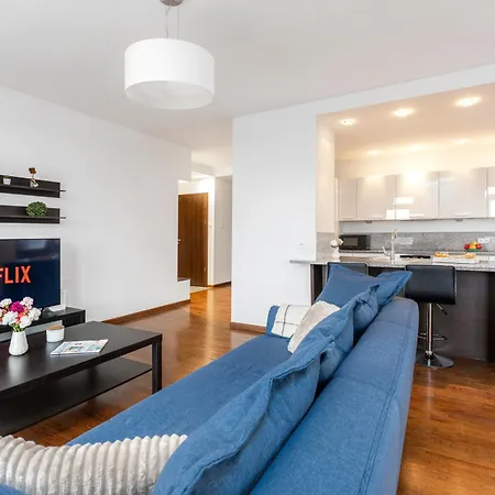 Przy Arkadia 2 Sypialnie Balkon Widok 8 Pietro Metro Gdanska Garaz Apartment