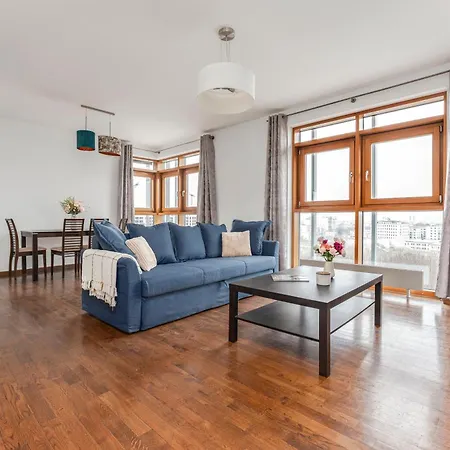 Przy Arkadia 2 Sypialnie Balkon Widok 8 Pietro Metro Gdanska Garaz Warsaw